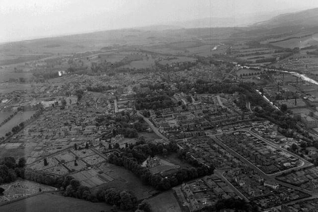 Aerial view of Selkirk, June 1959.