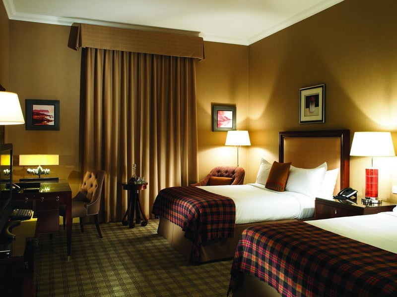 The Fairmont Hotel in St Andrews has everything you could possibly want at your fingertips. Luscious pools, a gym, a steam room, a sauna, a hot top and - to top it off - a bar and grill that serves Scottish steak and seafood, all with scenic views of the medieval town.