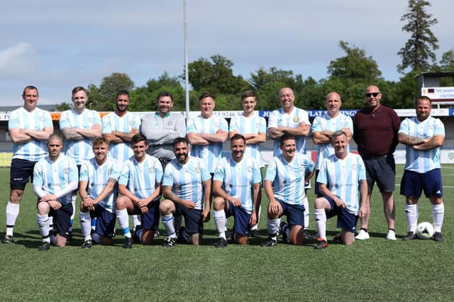 Team Alan Hunter pose for a picture together at Westleigh Park last weekend. Picture: Chris Moorhouse (jpns 060621-63)