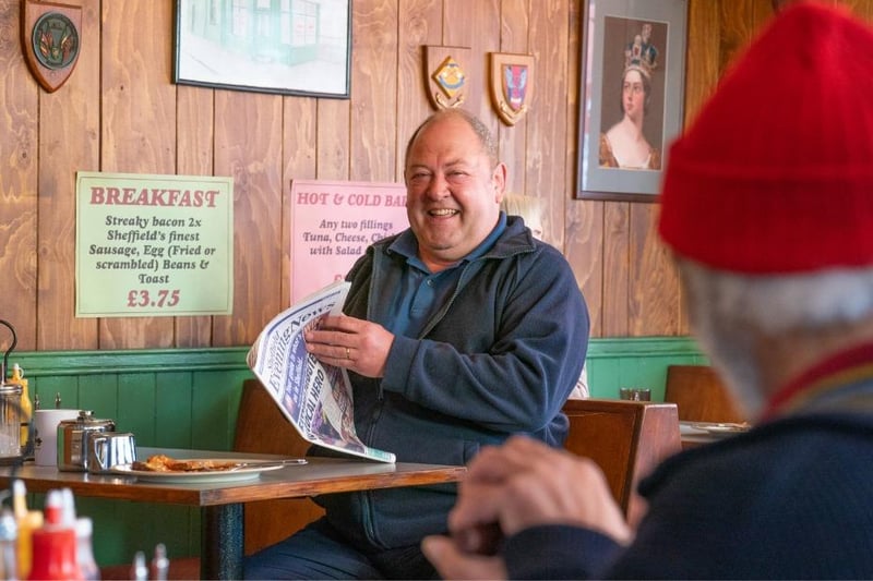Mark Addy as Dave in the new Full Monty series. Picture: Disney +