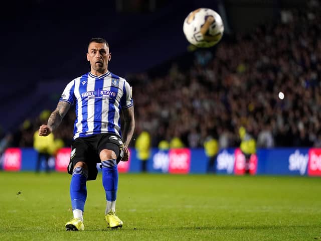 Sheffield Wednesday's Jack Hunt scores the winning penalty during the shootout of the Sky Bet League One play-off semi-final second leg with Peterborough (Picture: Nick Potts/PA Wire)