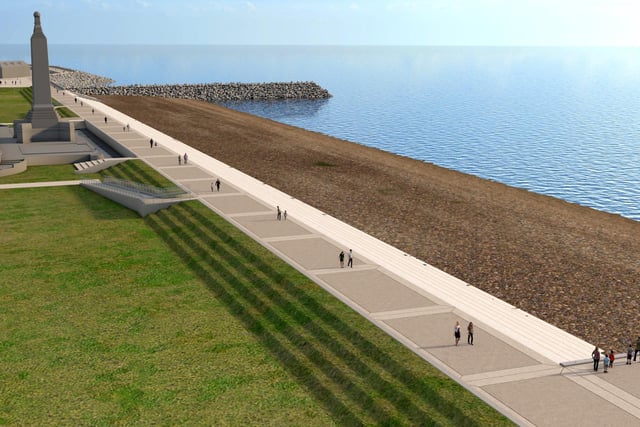 A previously issued picture of what the finished defences could look like in Southsea