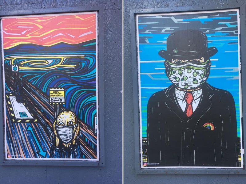 Some familiar faces urged people to wear a mask.