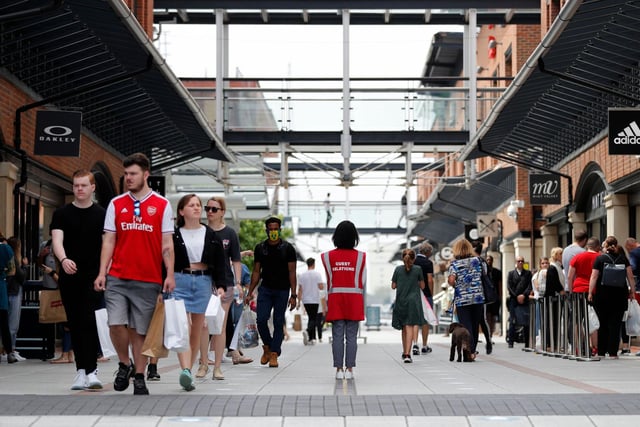 Gunwharf Quays reopened this week as non-essential shops are allowed to return to business.