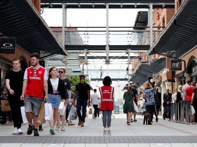 Gunwharf Quays reopened this week as non-essential shops are allowed to return to business.