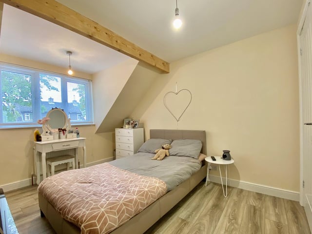 Bedroom one on the first-floor.
