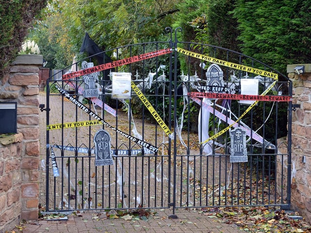 78 Berry Hill Lane have a Halloween garden display in aid of charity.
Entry is free, but they ask for a small donation which goes to the Air Ambulance.
Visitors say it's a fantastic display each year, make sure you pay a visit!