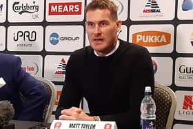 Rotherham United manager Matt Taylor