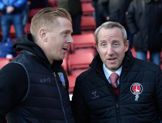 Sheffield Wednesday manager Garry Monk prepares to lock horns with Charlton Athletic boss Lee Bowyer. Photo: Steve Ellis
