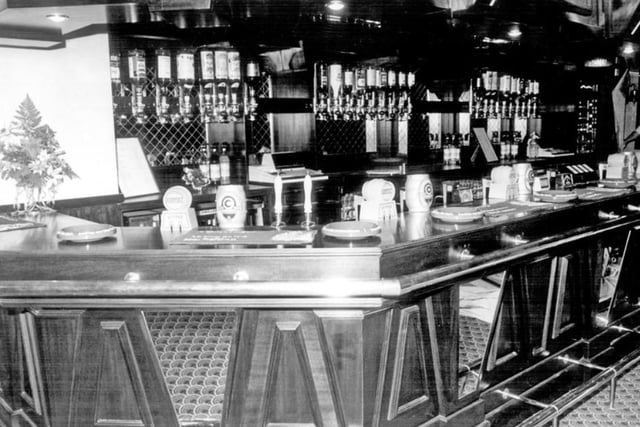 Inside The Surrey pub, on Surrey Street, Sheffield city centre, in 1984