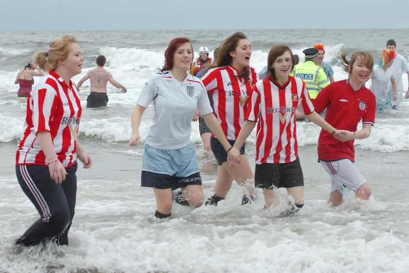 The Boxing Day dip at Seaburn. Did you take part?