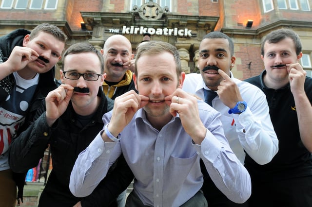 Staff at The Kirkpatricks Pub took part in Movember in 2012. Remember this?