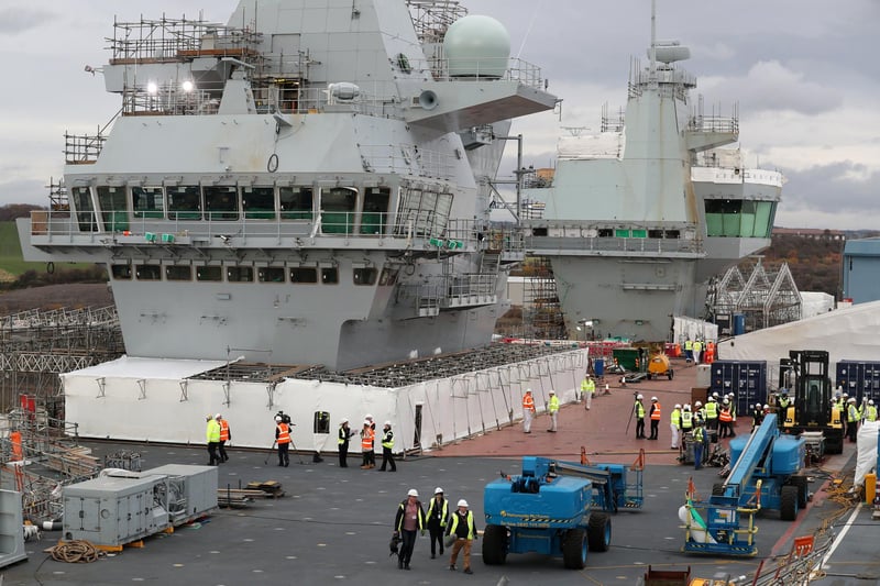 Both the HMS Queen Elizabeth and HMS Prince of Wales aircraft carriers are made up of 17 million parts each