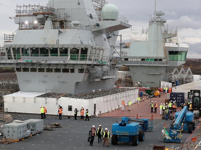 Both the HMS Queen Elizabeth and HMS Prince of Wales aircraft carriers are made up of 17 million parts each