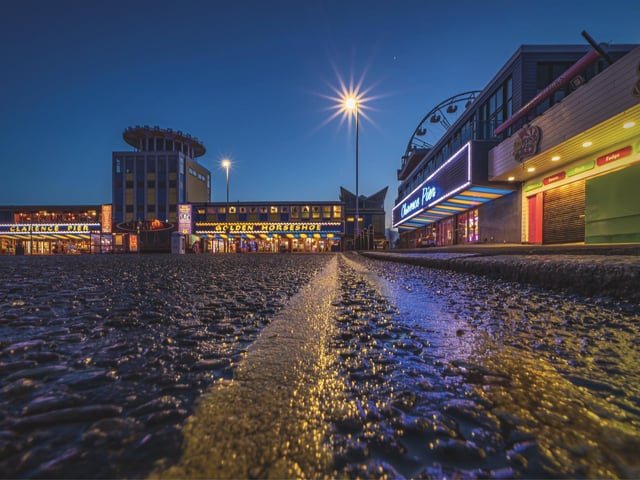 Clarence Pier from the Gutter