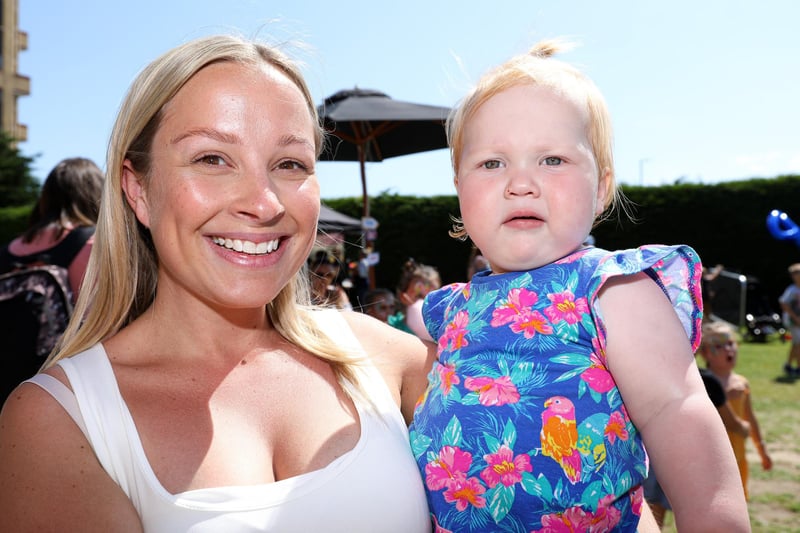 The parties will take place every Monday and Wednesday all summer holiday. Zoe Scott with daughter Florence, one.