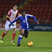 Ricky German in action for Chesterfield.