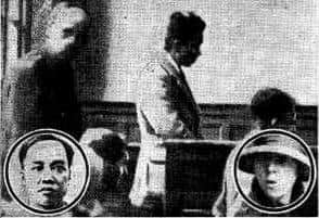 A newspaper report from the time - Lee Doon is pictured standing centre, with Sing Lee and Lily Siddals inset.