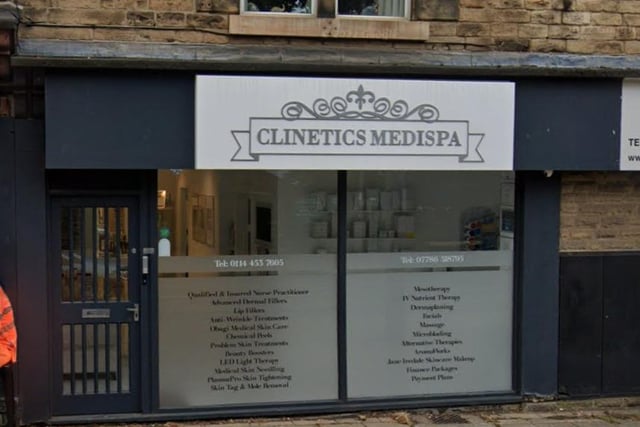 ES Permanent Artistry, at Clinetics Medispa, 187 Middlewood Road, Hillsborough, Sheffield S6 4HD, has an average score of 5.0 stars on Google, based on 60 reviews.