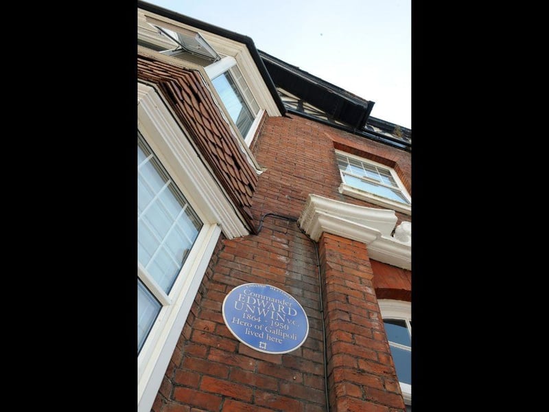A plaque commemorates Hero of Gallipoli Commander Edward Unwin who lived in a house at 12 Helena Road, Southsea. He was a Royal Navy officer and an English recipient of the Victoria Cross, the highest award for gallantry in the face of the enemy that can be awarded to British and Commonwealth forces.
Picture: Ian Hargreaves (141665-14)