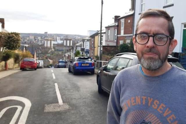 It's the steepest street in Sheffield - and this is the view from the top of Blake Street, in Upperthorpe. Resident Stuart Wyatt, pictures, loved the view.