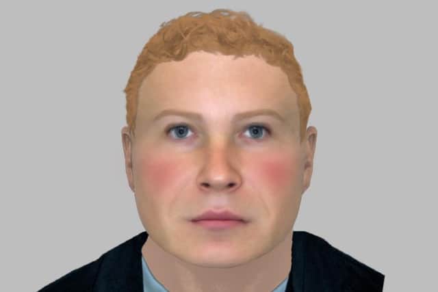 An e-fit released after a distraction burglary in Sheffield.
