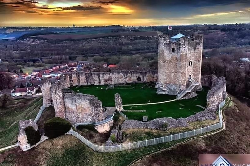 A birds eye view of Conisbrough Castle from Andy Lynch.