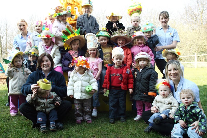 Colourful bonnets on show at Treetops Nursery in Matlock in 2007.