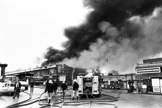 Fire at the National Freight Depot, Brightside Lane, December 14, 1984