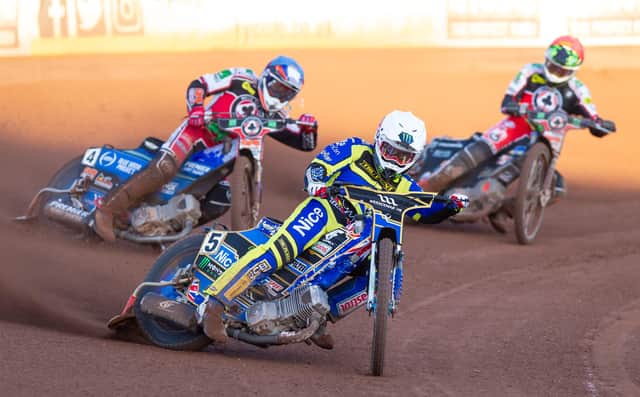 Jack Holder picked up an impressive 13 points for Sheffield against Ipswich. Picture: Taylor Lanning