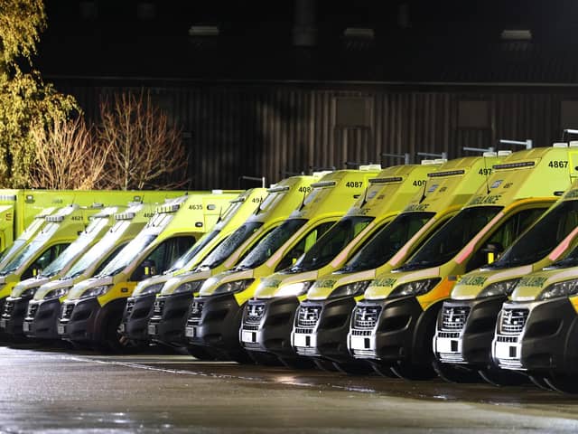 Sheffield is being urged to only call 999 in life-threatening situations or serious illness as a walkout by ambulance staff begins today (January 11) and runs until midnight. (Photo by Darren Staples/Getty Images)