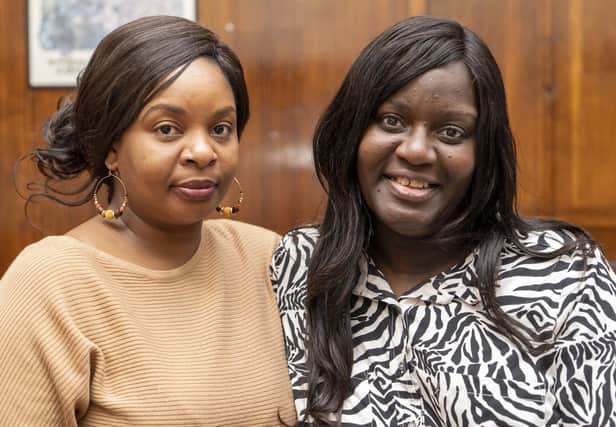 Ursula and Jean (left) who are organising a survivor's ball for those affected by domestic abuse.  Picture Scott Merrylees