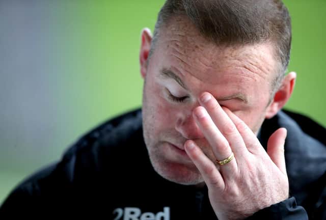 Derby County manager Wayne Rooney knows his side have to beat Sheffield Wednesday. (Nick Potts/PA Wire)