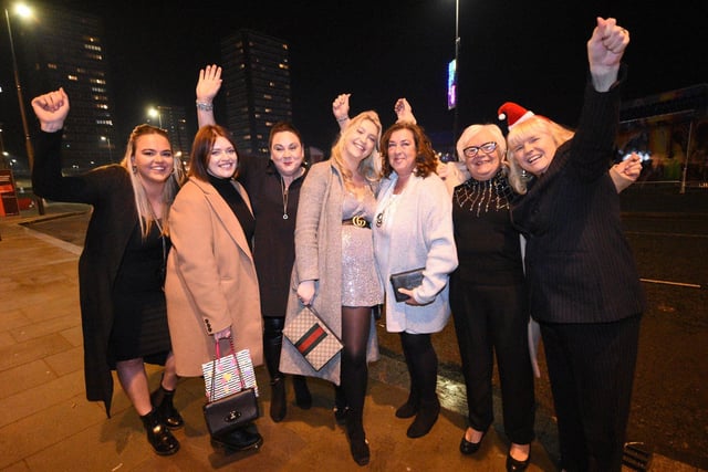 Nurses from Sunderland Royal Hospital celebrate on a rare night out