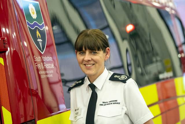 SYFR Chief Fire Officer Alex Johnson. Picture Scott Merrylees. She has told of the changes she has seen for women in the service since she started.