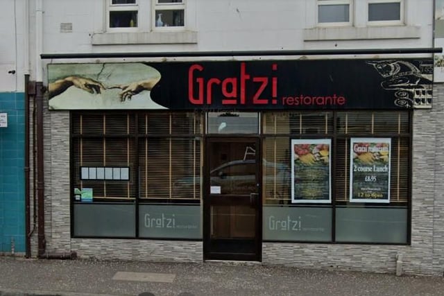 Gratzi Restaurant at 23 Carnegie Drive Dunfermline Fife.
Rated on December 2