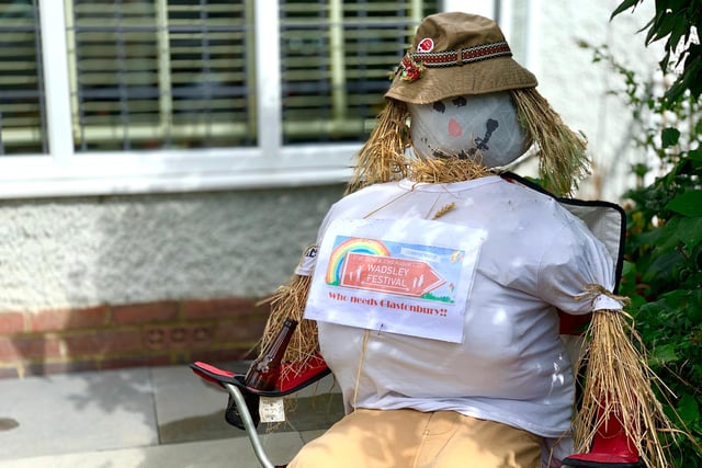 One of the scarecrows at this year's Wadsley Festival