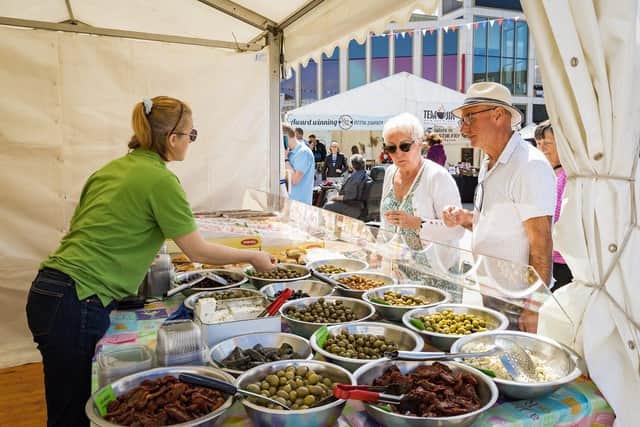 Flavours Food Festival in Barnsley town centre