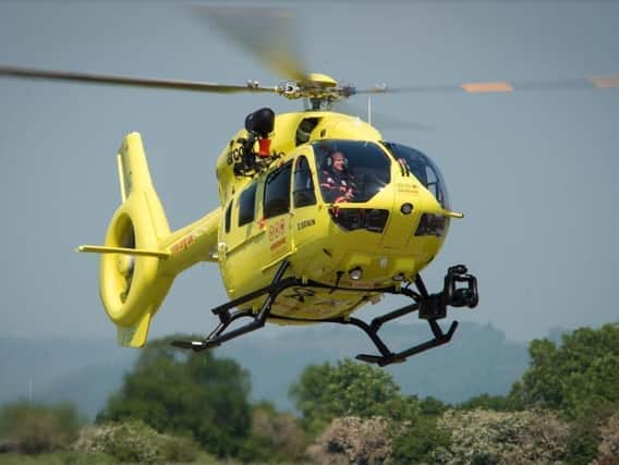A Yorkshire Air Ambulance has returned to the skies today