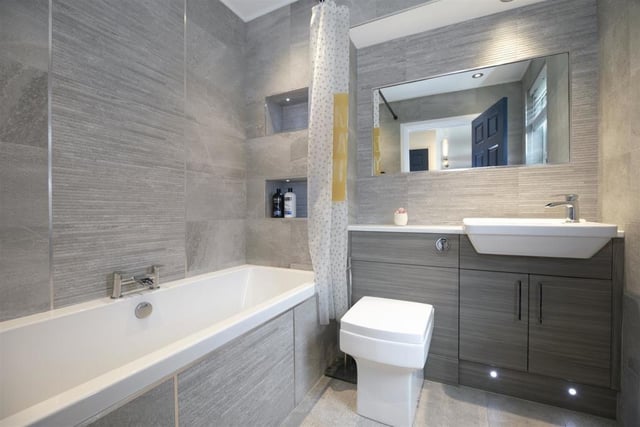 One of the immaculate modern bathrooms the property offers