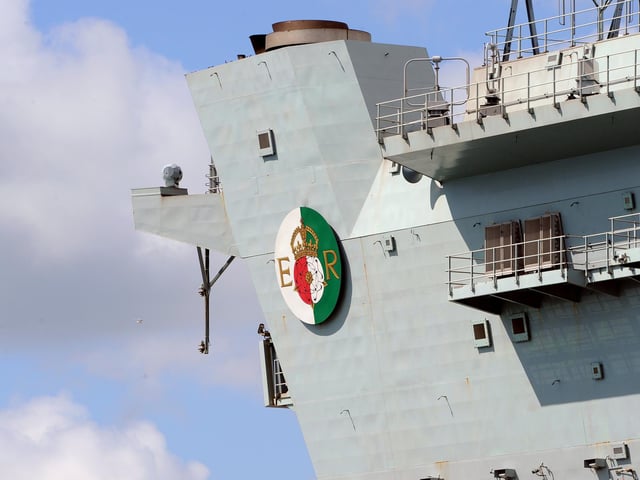 Britain's biggest warship HMS Queen Elizabeth pictured returning to Portsmouth after 10 weeks at sea, carrying out critical training. Picture: (020720-5160)