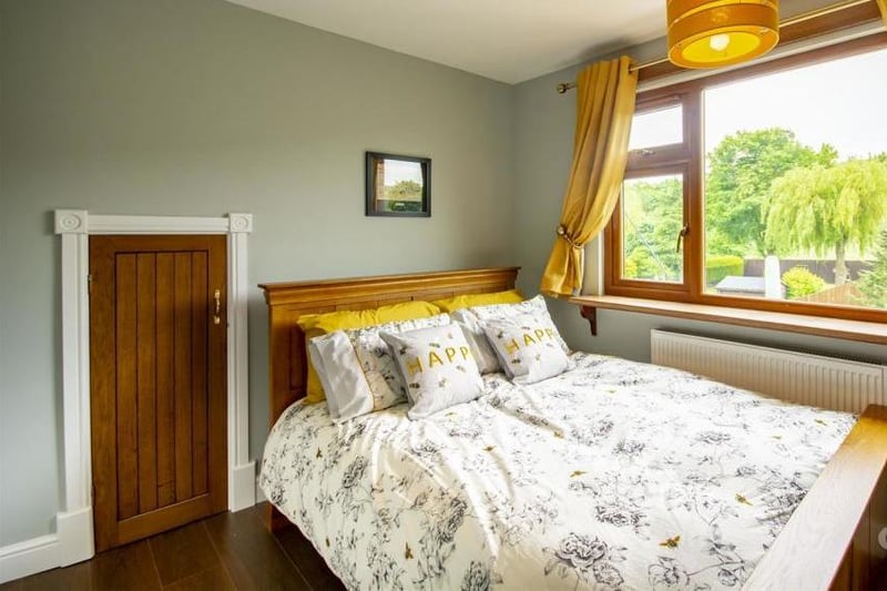 It's hard to fault any of the well-presented bedrooms at the Pleasley Vale property. This one boasts a double bed and a pleasant view.