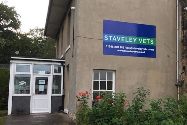 Staveley Vets, Leyfield House, Lowgates, S43 3TR.

Contact: 1246 280288