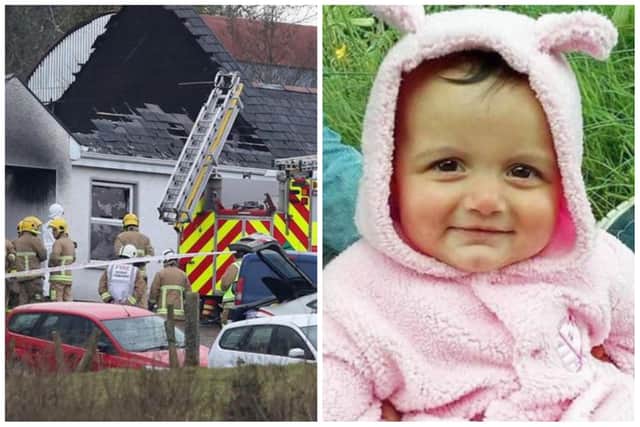Morgana Quinn, aged 15 months, died in a horror blaze