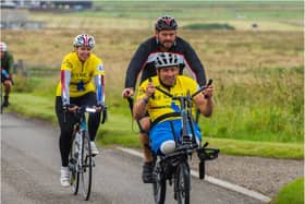 Ben Parkinson is cycling from John O'Groats to Land's End. (Photo: Arlene Chart).
