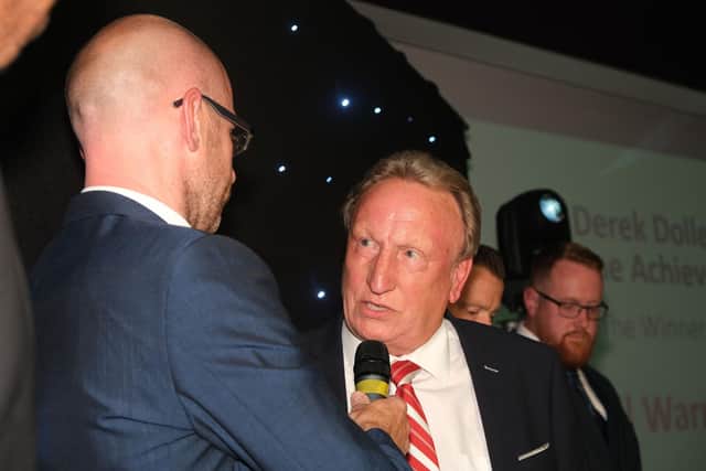 Lifetime Achievement recipient Neil Warnock at The Star's Football Awards