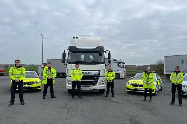 South Yorkshire Police traffic officers took part in a week of action aimed at the drivers of commercial vehicles