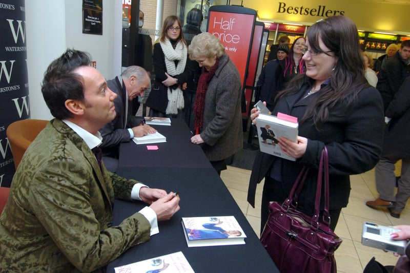 Stictly Come Dancing judges Len Goodman and Craig Revel Horwood sign copies of their autobiographies at Waterstones, Sheffield.   30 January 2009