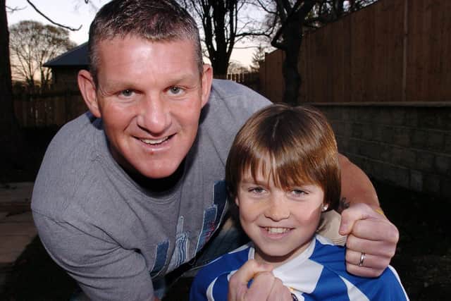 A photo of Dean and Josh Windass taken in 2005. Pic: Bruce Rollinson.