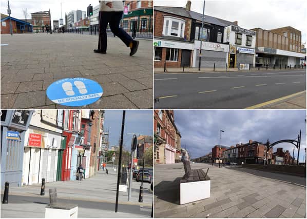 Photos taken across a largely deserted Hartlepool town centre on March 23, 2021, a year on from the announcement of the first lockdown.